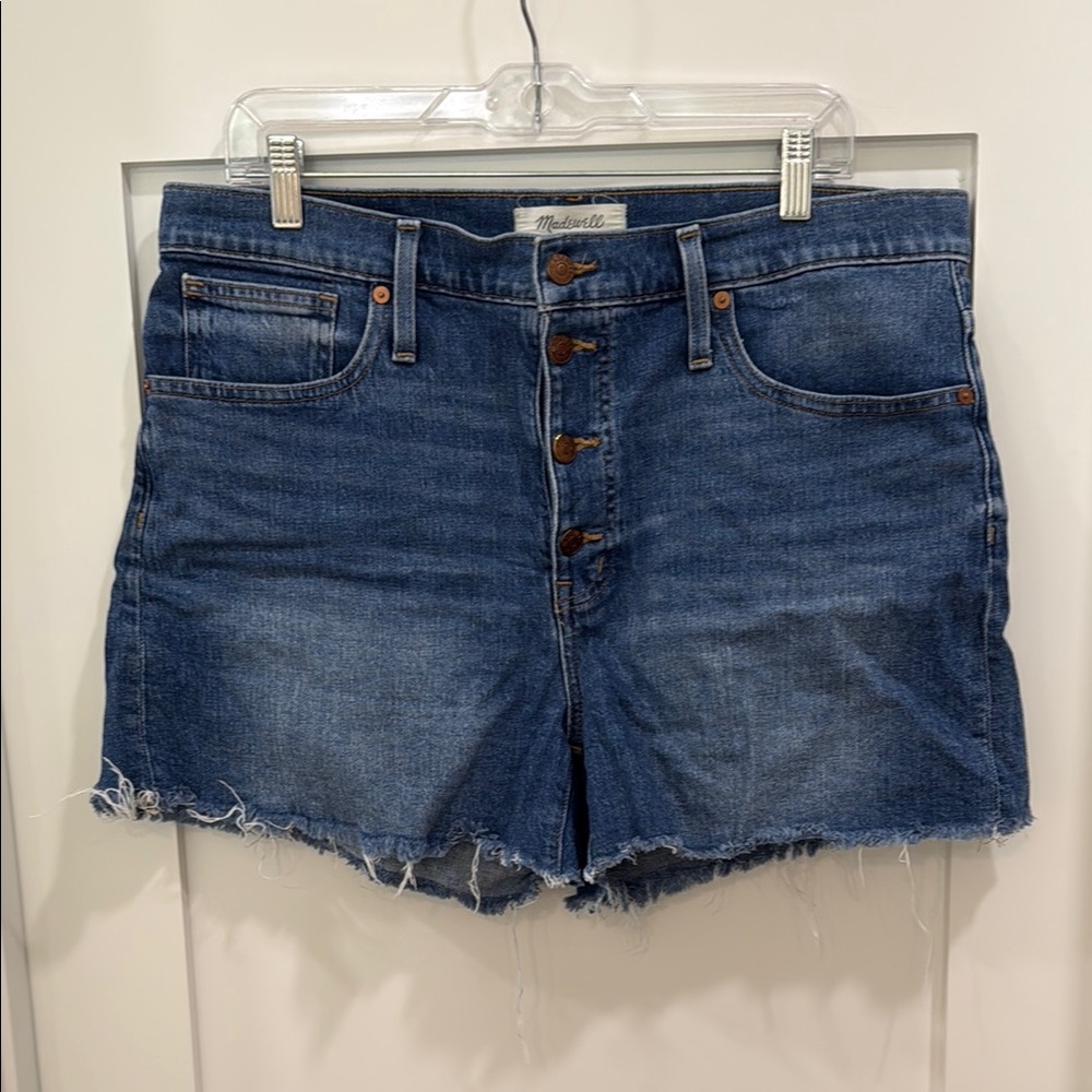 Madewell Women's Dark Blue Jean Shorts